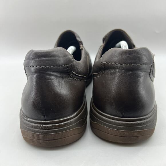 Mephisto Davy Slip On Loafers Men\'s Size 13 Dark Brown Leather Comfort Low Shoes